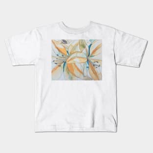 Pale orange lilies watercolour painting Kids T-Shirt